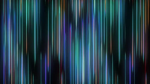 Abstract Vertical Glowing Neon Light Lines Background