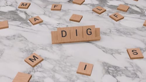 Wooden Letter Tiles Revealing Text on Marble Background