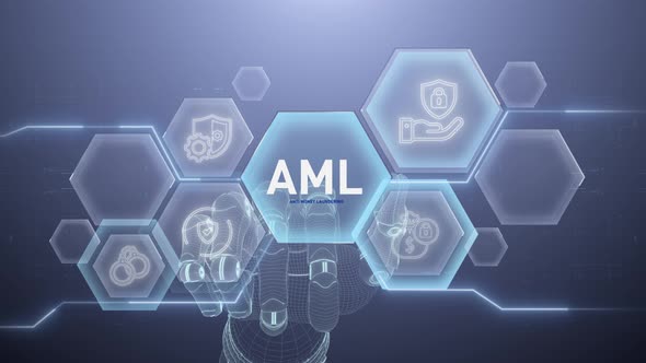 Aml Hand touching,Digital transformation,Science and artificial ...