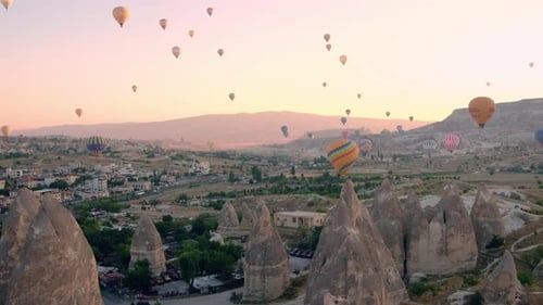 Cappadocia Hot Air Balloons at Sunrise in Turkey