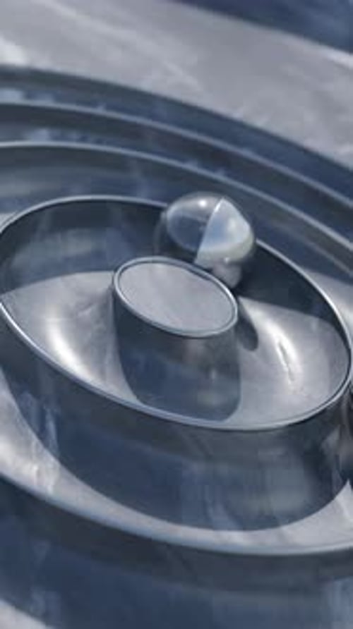 Looping Spheres 3D Satisfying Animation