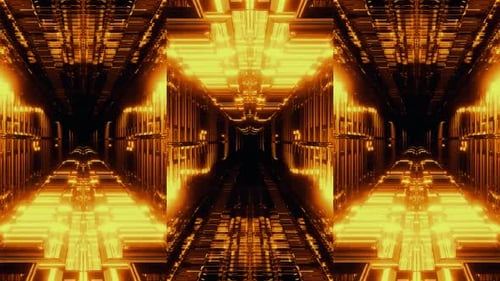Animated High-Tech Neon Grid Motion