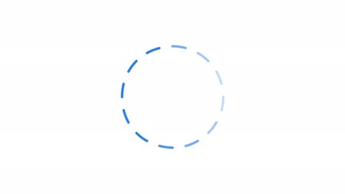 Blaue kreisförmige gestrichelte Linien, rotierende Ladeanimation