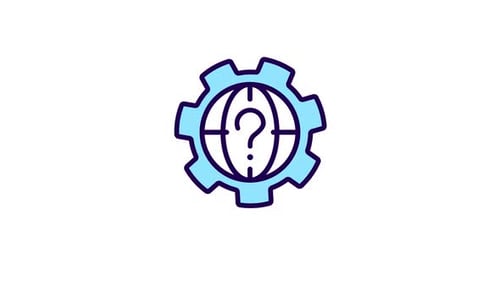 Animated World Question Color Icon