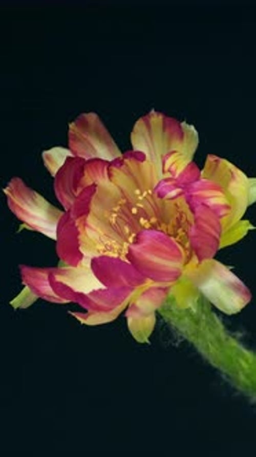 Close Up Flower Blooming in Time Lapse
