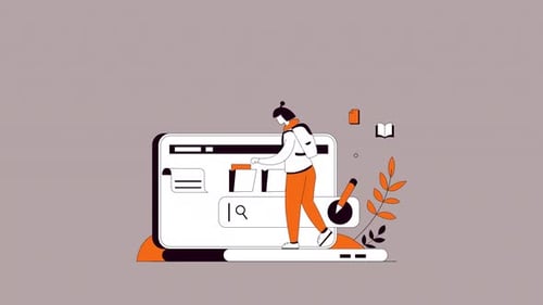 Modern Illustration of Digital File Management and Organization