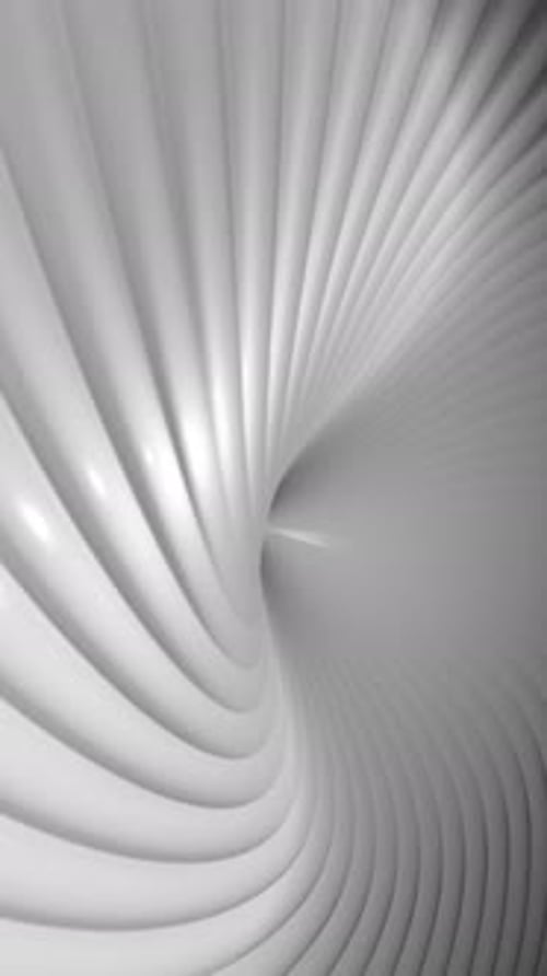 Vertical Video - Minimalist White Spiral Abstract Background