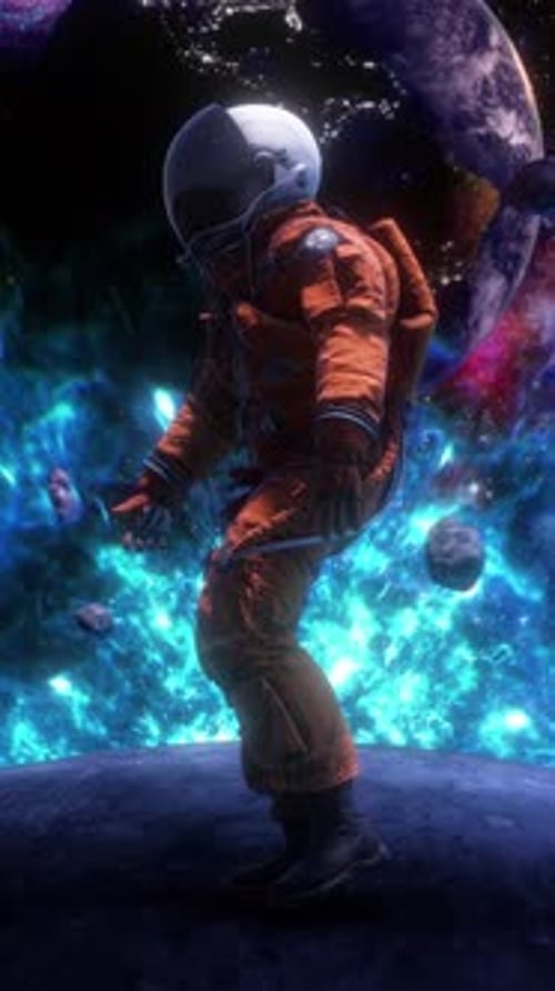 Astronaut Space Walk 01