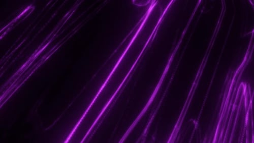 Abstract Sci-Fi Data Stream Neon Lines Background Animation