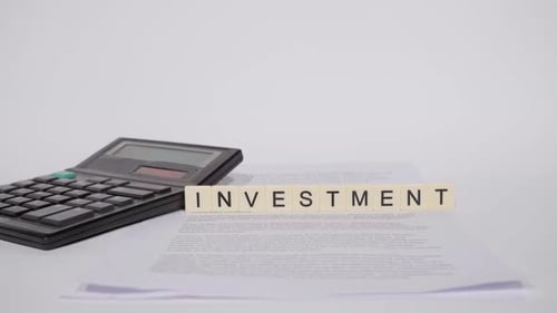Investment Block Letters, Calculator, Financial Document