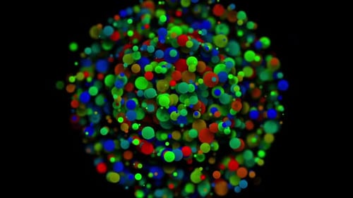 Colorful Circular Particles