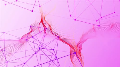 Colorful Plexus Network Background Loop V5