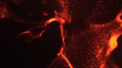 Glowing particles science fiction background 4k with smooth looping animation of glowing particles.