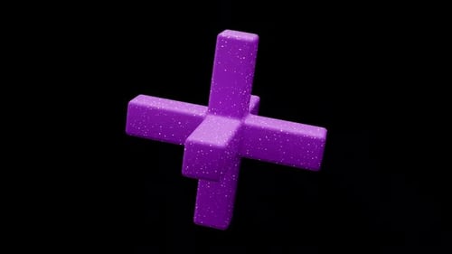 Forma 3D abstracta. 06. Forma rosa