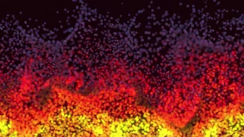 Dynamic Fluid Particle Flowing Abstract Motion Background