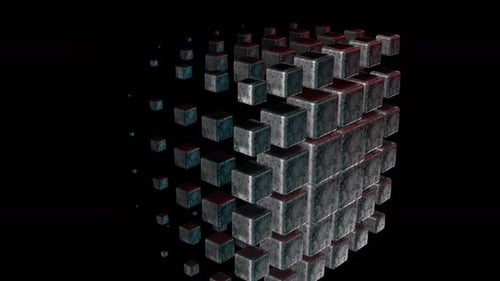 Cubes animés aléatoires 2K