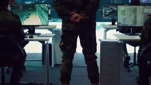 Colonel Overseeing Special Operation to Gather Intelligence in Control Center