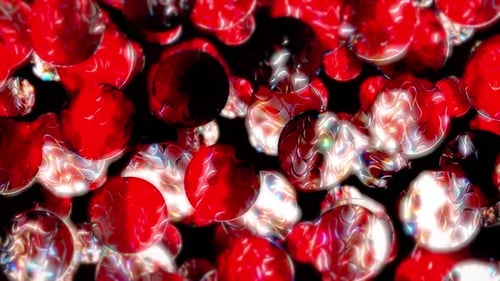 Colorful Bright Animation Of Rotating Balls 04. 4 K