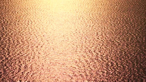 Abstract Aerial Sea Summer Ocean Sunset Nature Background Small Waves on Water Surface in Motion