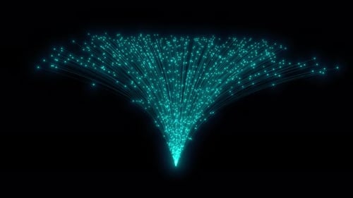 AI Training Dataset optical fiber High-Speed data transfer AI network technology abstract background