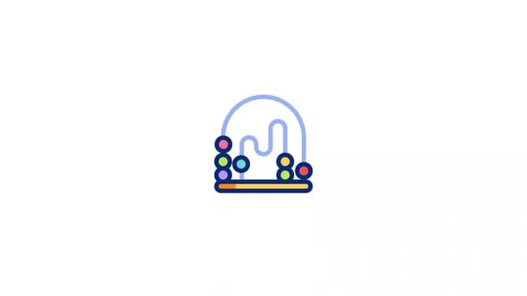 Bead Animated Icon With Alpha Channel, Elements Motion Graphics ft ...