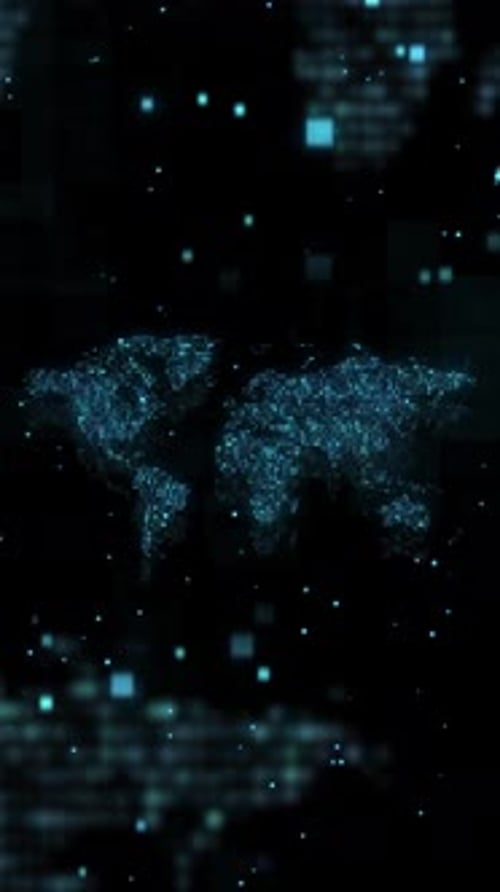 Vertical Binary Earth Map