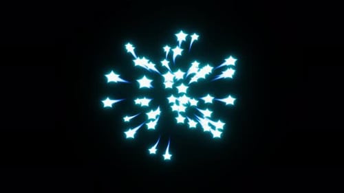 2D Cartoon Starburst Glow Reveal Animation