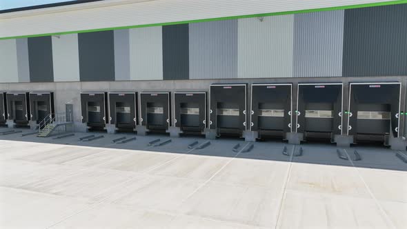 Loading Bays of a Distribution and Logistics Warehouse, Buildings Stock ...