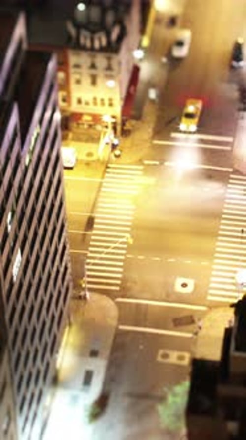 New York City Street in Vertical Format