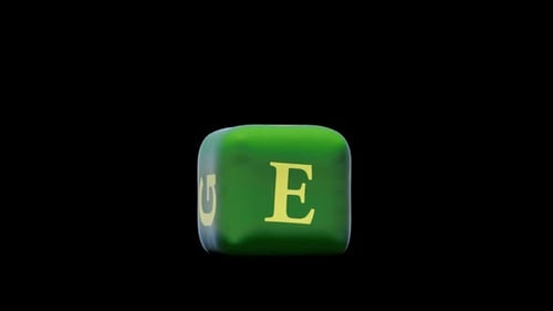 simulation of a rubber letter "E" followed by an explosion. has an alpha channel