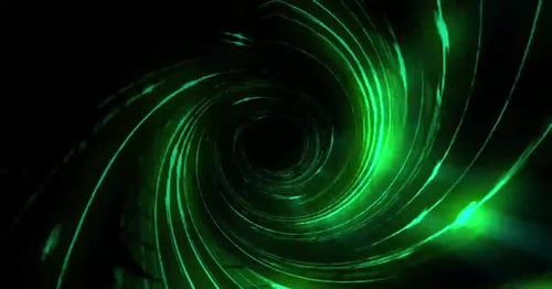 Colorful Glitter Circling Lights Tunnel Animation