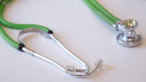 Stethoscope on the Table in the Clinic