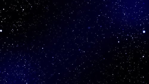 Abstract Blue Particle Background with Light Leaks and Glowing Dust