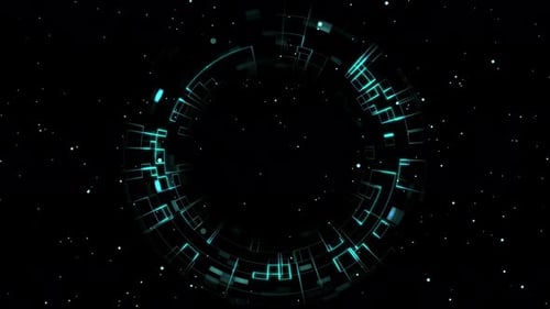 Futuristic Digital Circuit Reveal Logo Intro