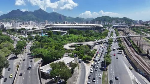 Stade Maracana au centre-ville de Rio de Janeiro au Brésil.