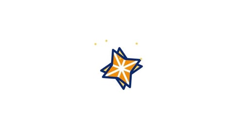 Animiertes Sternsymbol
