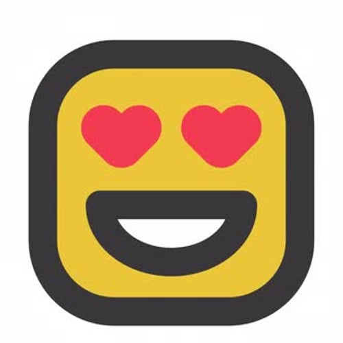 Animated Heart Eyes Love Emoji Icon