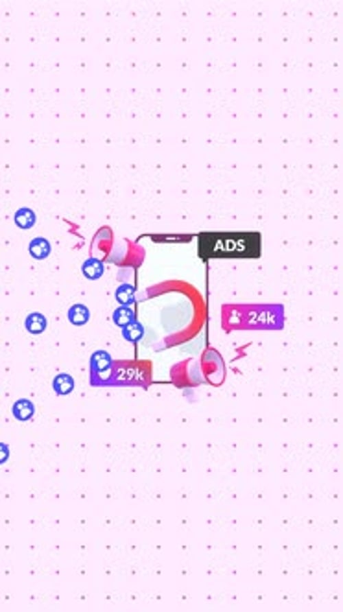 Digital Marketing Phone Attracting Social Media Engagement