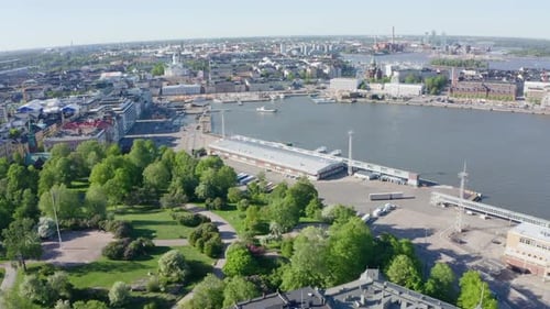 Vue aérienne d'Helsinki, Finlande 3
