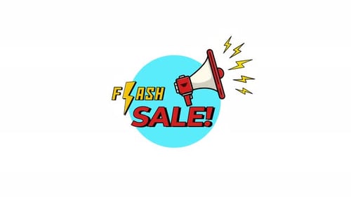 4k Flash Sale. ale Promotion Post Concept Animation Video