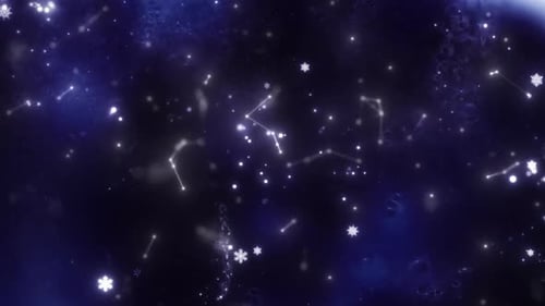 Bucle de fondo de partículas de invierno