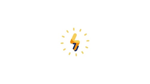 Animated Lightning Bolt Icon for Energy, Power, and Technology
