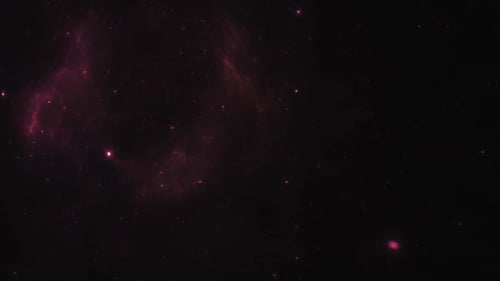 Glowing Stars Waving With Particles In Sky