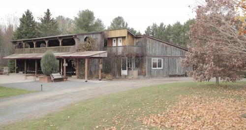 Rustic wedding ceremony and event venue at Bean Town Ranch near Ottawa.