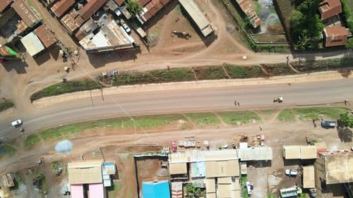Rural Africa settlements, Green agriculture farms, Kenya houses, poor settlement Africa, Rural house