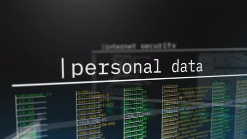 Grafik zum Thema Internetsicherheit mit Programmiercode und digitaler Schnittstelle, die den IoT-Schutz symbolisiert
