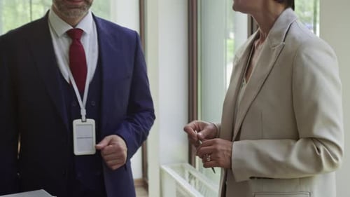 Business People Talking at a Corporate Event