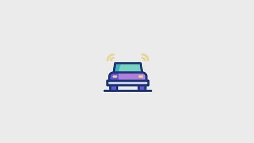 Car Alarm Animated Icon