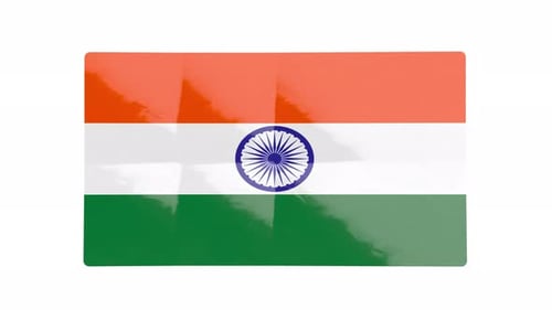 Inde : pliages en papier glacé ouverts + canal Alpha