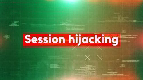 Cybersecurity Glitch Text Reveal on Code Background